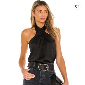Amerie pleated halter top